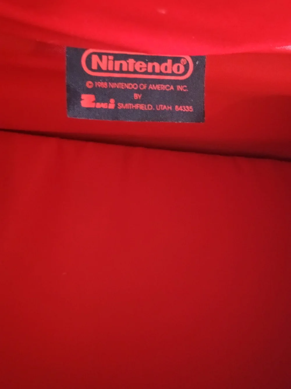 Vintage Nintendo Blue and Red Travel Case - Portable Gaming Bag